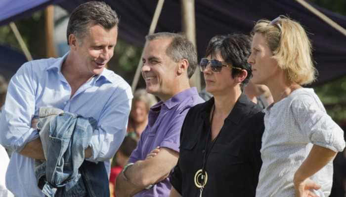 Canadian Crime Minister Mark Carney Pictured with convicted sex trafficer Ghislaine Maxwell